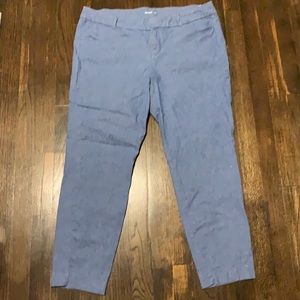 Old Navy Pixie Blue Linen Size 14 Pants